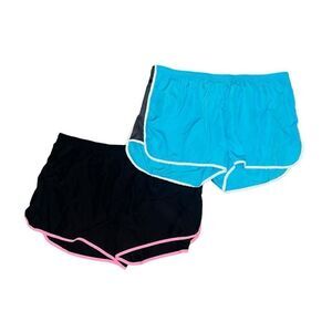 BUNDLE (2) B SPORT Black & Blue Athletic Shorts Size 3X